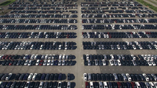istock Storage parking with new cars 652352734
