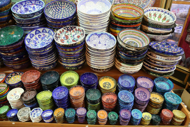 istock Turkish Ceramics in Grand Bazaar 652355612