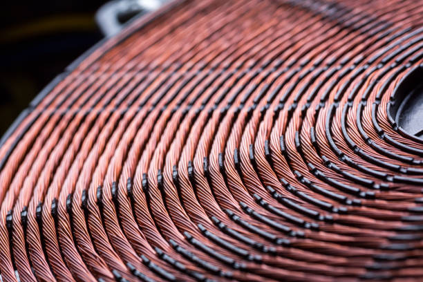 istock Induction heater copper coil closeup 652360012