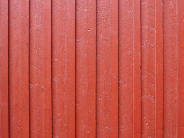 istock Red wood fence background 652391938
