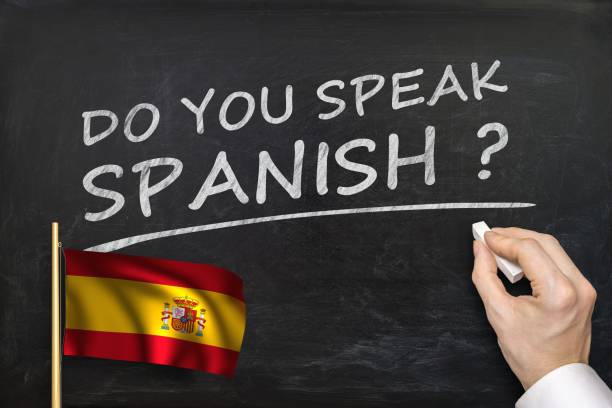 istock Do You speak Spanish? Text written on blackboard. 652401822