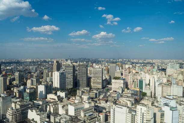 Skyline of Downtown Sao Paulo, Brazil Skyline of Downtown Sao Paulo, Brazil urbane stock pictures, royalty-free photos & images