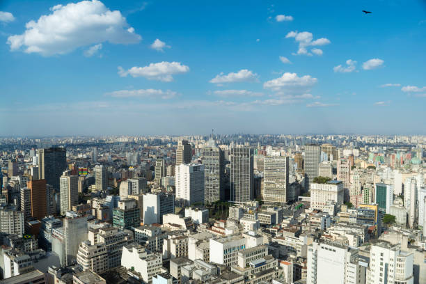 Skyline of Downtown Sao Paulo, Brazil Skyline of Downtown Sao Paulo, Brazil urbane stock pictures, royalty-free photos & images