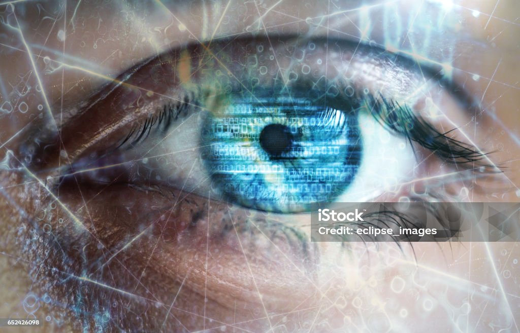 Tecnología los ojos - Foto de stock de Ojo libre de derechos