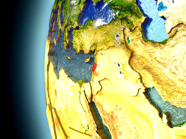 istock Lebanon on planet Earth from space 652444140
