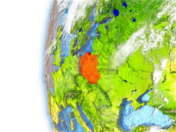 istock Poland on model of Earth 652446512