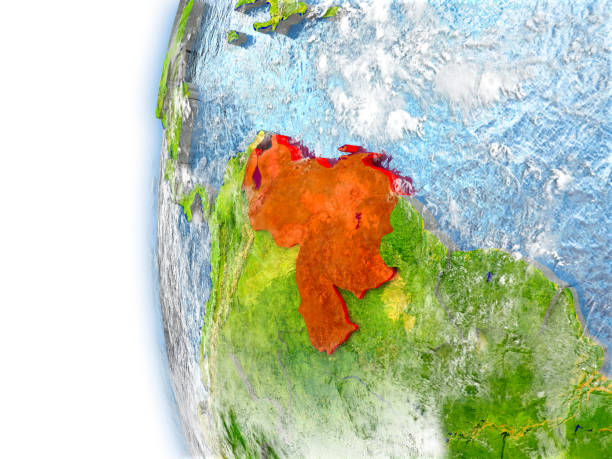 istock Venezuela on model of Earth 652447416