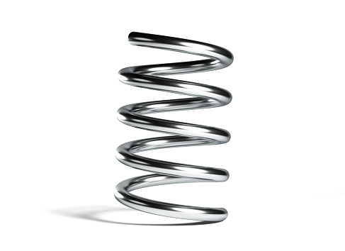Coiled Spring, Vehicle Part, Machine Part, Metal, Engine