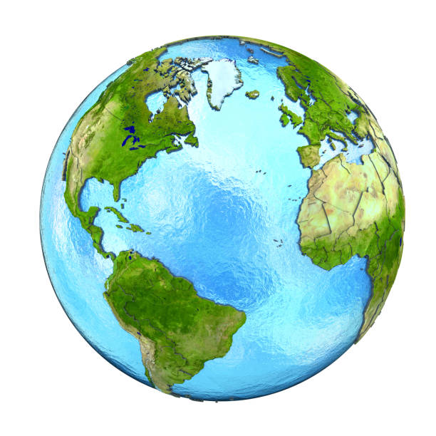 istock Northern Hemisphere on Earth isolated on white 652460984