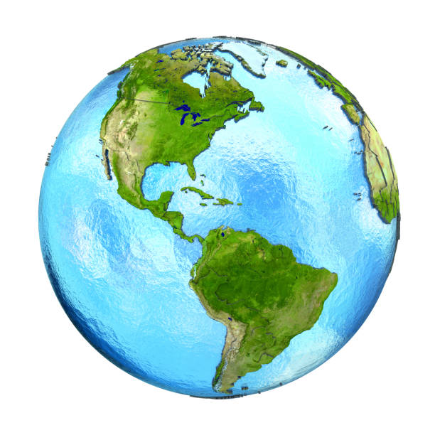 istock Americas on Earth isolated on white 652460986
