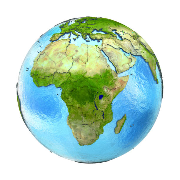 istock Africa on Earth isolated on white 652460992