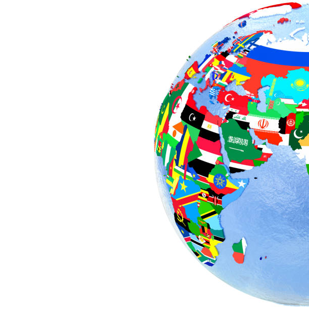 istock EMEA region on political globe with flags 652466174