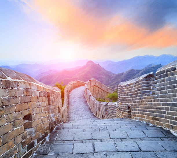istock Great Wall of China at sunset 652466314