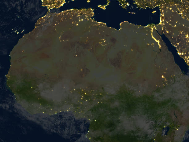 istock North Africa at night on planet Earth 652469704