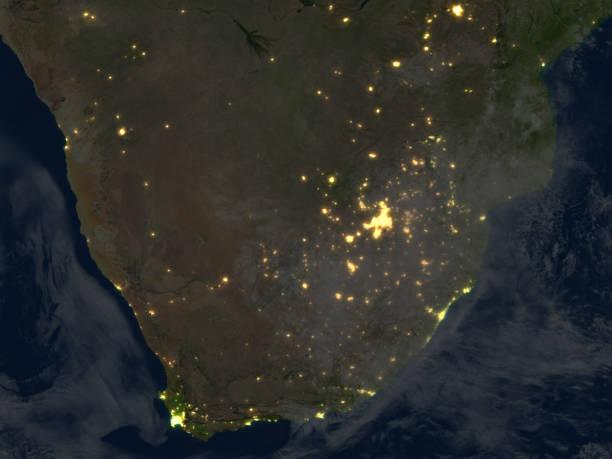 istock South Africa at night on planet Earth 652469710