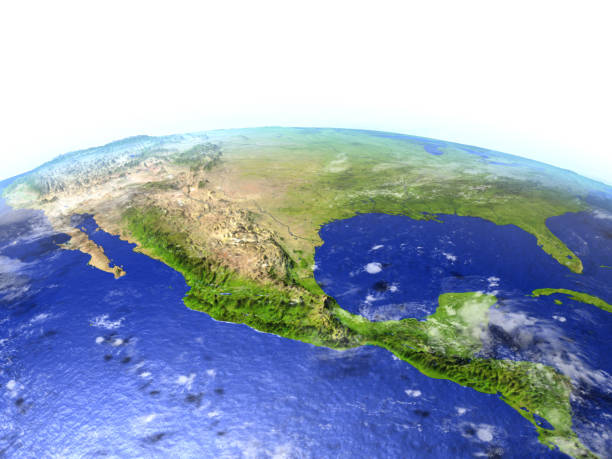 istock Mexico on realistic model of Earth 652469784