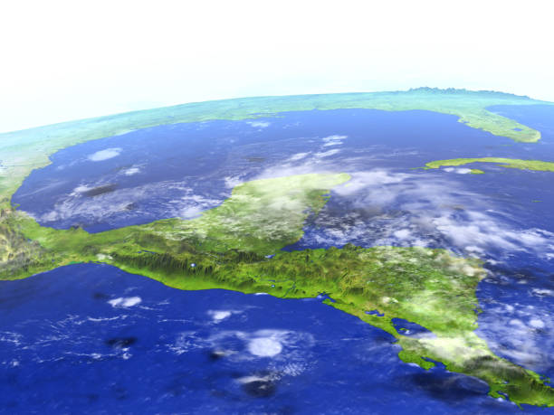 istock Yucatan on realistic model of Earth 652469818