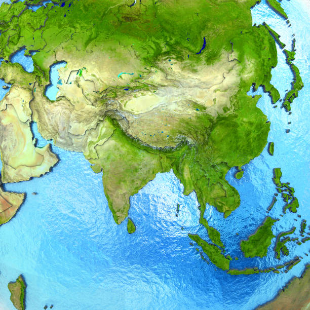 istock Asia on model of Earth 652469874