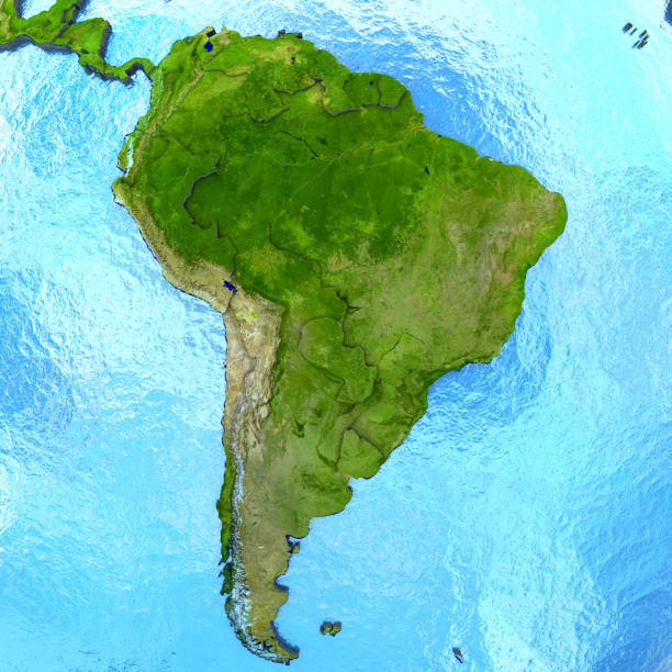 istock South America on model of Earth 652469876