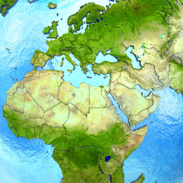 istock EMEA region on model of Earth 652469878