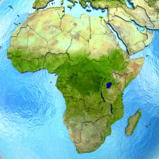 istock Africa on model of Earth 652469882