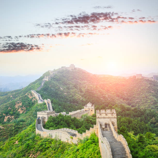 istock Great Wall of China at sunset 652469912