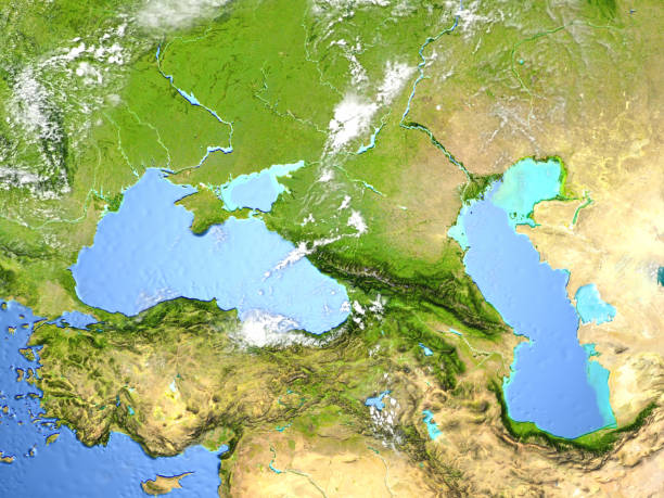 istock Caucasus region on planet Earth 652474342