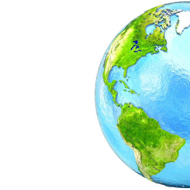 istock Americas on model of Earth 652474424