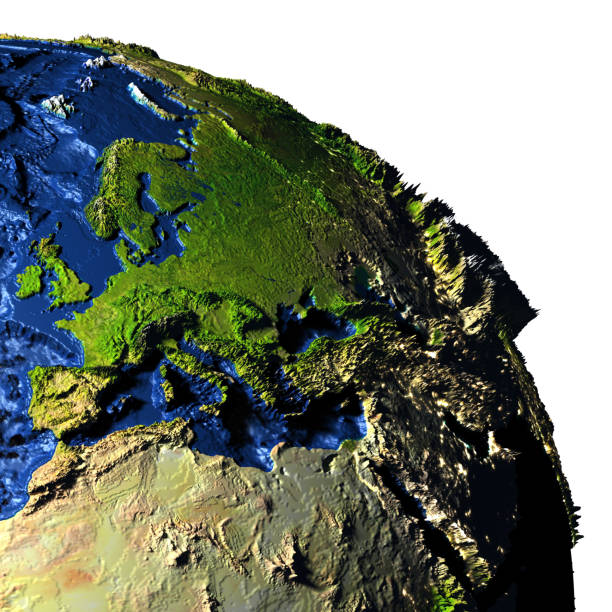 istock EMEA region on Earth with exaggerated mountains 652474430