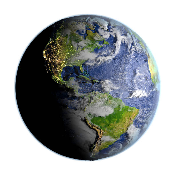 istock Americas on Earth isolated on white 652475510