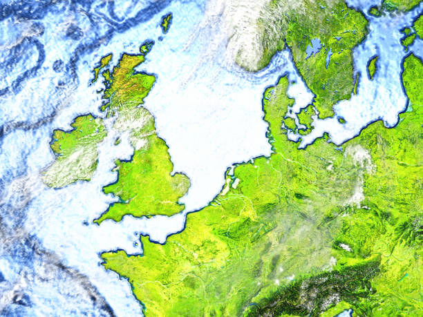 istock British Islands on Earth - visible ocean floor 652479636