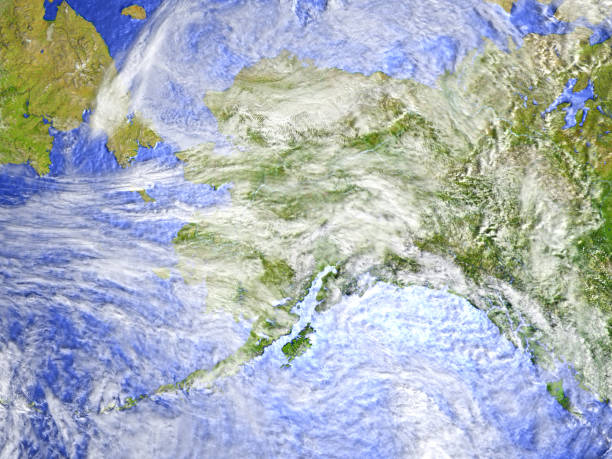 istock Alaska on realistic model of Earth 652479642