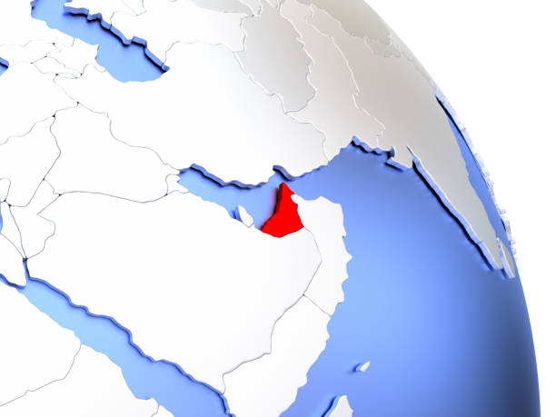 istock Map of an elegant shiny globe. 3D illustration. 652480008