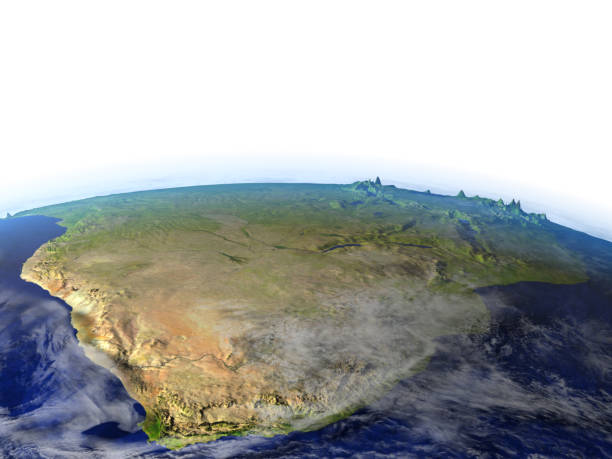 istock South Africa on realistic model of Earth 652487322