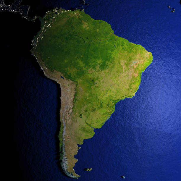 istock South America on model of Earth with embossed land 652490976