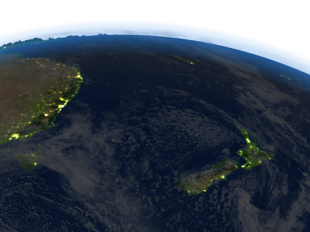 istock New Zealand at night on planet Earth 652494470
