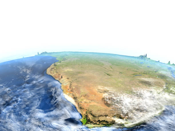 istock South Africa on Earth - visible ocean floor 652494502