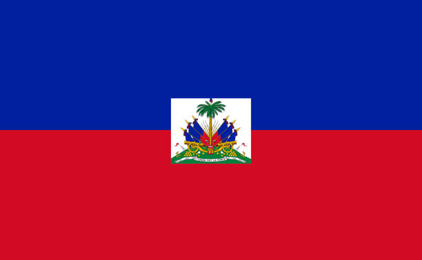 Central American country flag of Haiti