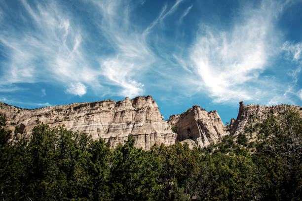 kasha-katuwe tent rocks national monument new mexico - new mexico landscape arid climate plateau foto e immagini stock