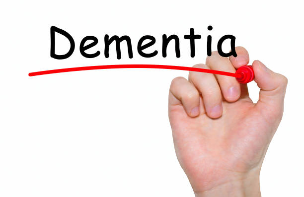 istock Hand writing inscription Dementia with marker, concept 652526650