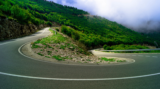 spetacular road on Kruja mountain