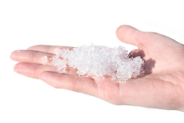 istock Snow in a girl's hand 652539374