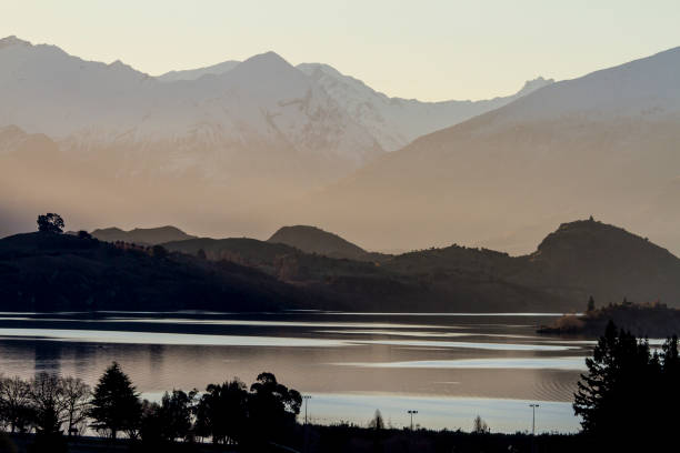 istock Sunset in the mountains. New Zealand 652542588