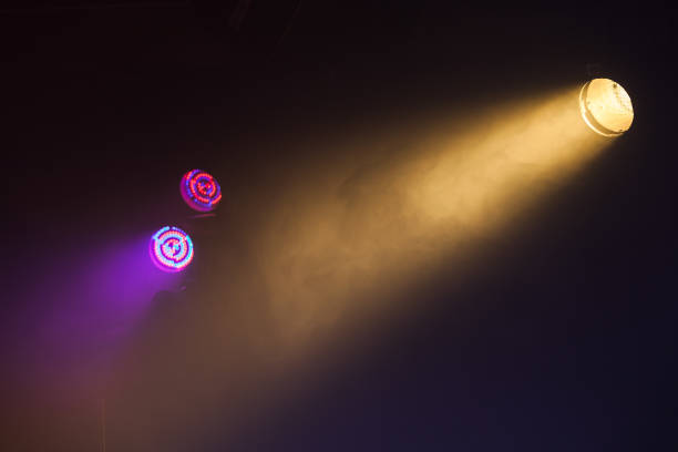 istock Colorful tungsten and LED scenic spot lights 652542920