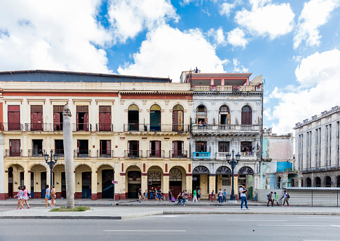 Old Havana. Incidental people on the background.