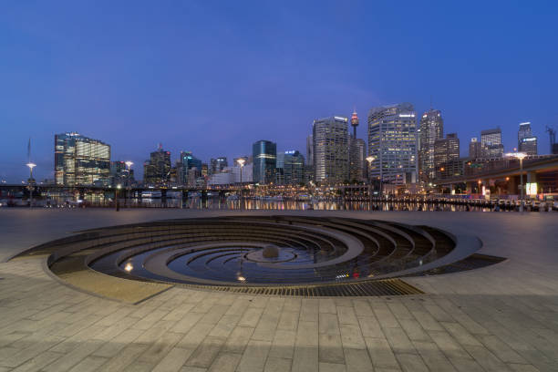 istock Night scene of Darling Harbour 652553236