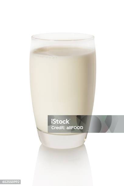 Glass Of Milk Stock Photo - Download Image Now - Milk, Drinking Glass, Cut Out