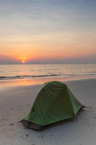 istock A Tent on the Beach at Sunset. 652560562