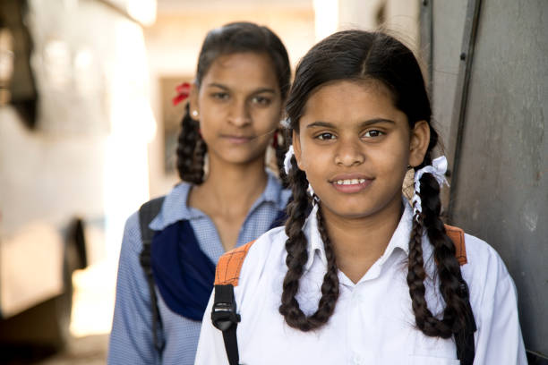 istock Indian schoolgirls 652563488
