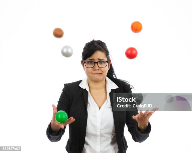 Juggling Business Issues Stock Photo - Download Image Now - Juggling, Sports Ball, Emotional Stress